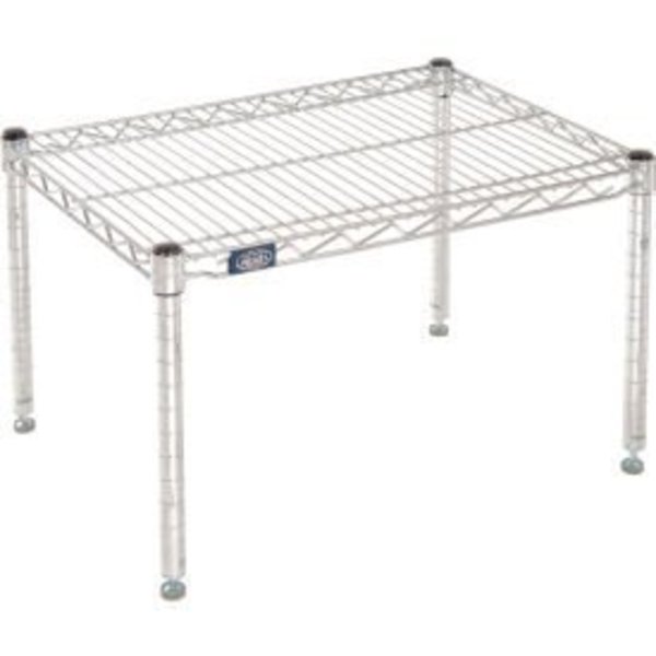 Global Equipment Nexel    Chrome Wire Dunnage Rack - 24"W x 18"D x 14"H P1824C